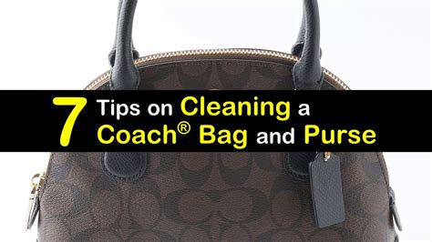 how to clean coach purse